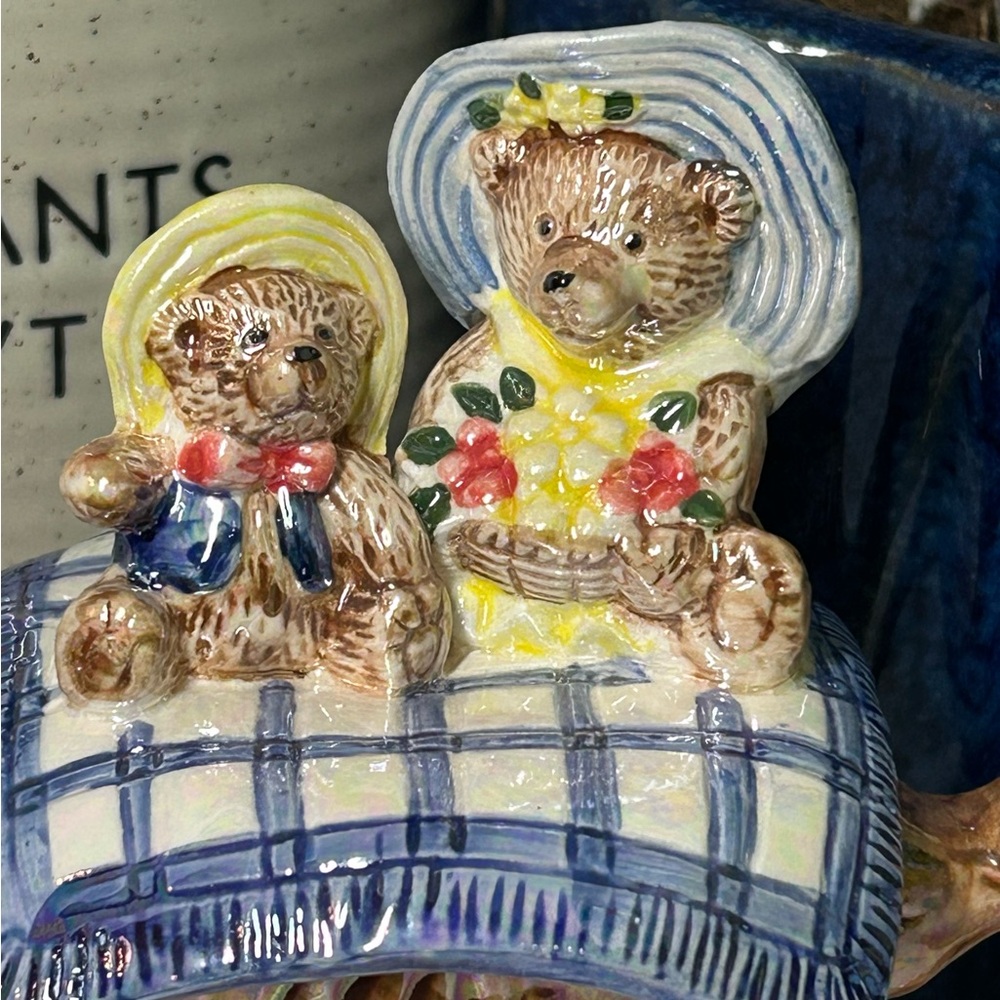 🐕3/20 Vintage Teddy Bear Picnic Teapot - Picture 5 of 8